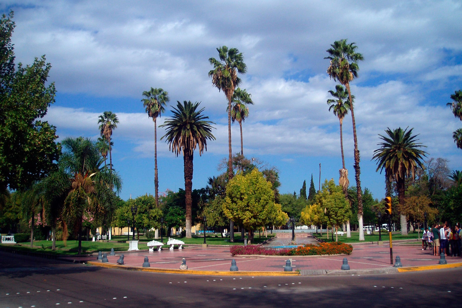 Plaza en la ciudad de Mendoza
